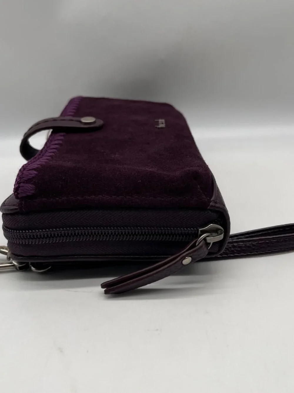 The Sak Iris Large Purple Leather Crossbody Bag